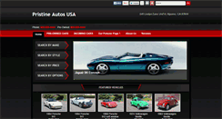 Desktop Screenshot of pristineautosusa.com